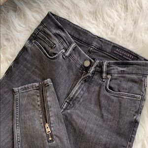 Dark Grey All Saints Jeans